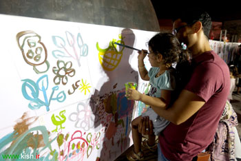 برپایی پیاده راه هنر و مسابقه هر پنجشنبه نقاشی در کیش + تصاویر