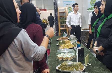 ارائه مواد غذایی طبیعی توسط دانشجویان در نمایشگاه هفته سبز