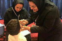 اجرای عملیات خانه به خانه ایمن سازی فلج اطفال در کیش