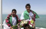 شنای ۱۸ کیلومتری شناگران کیش در روز خلیج فارس شنای ۱۸ کیلومتری شناگران کیش در روز خلیج فارس