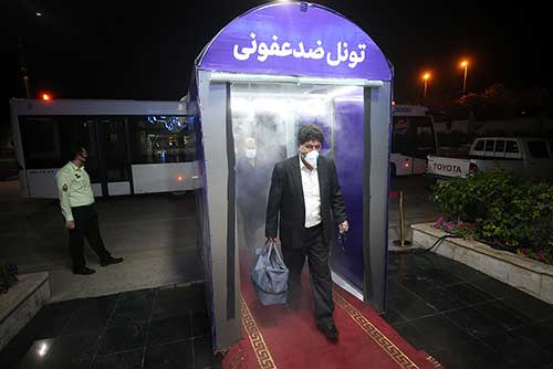 تصاویر | تدابیر ضد کرونایی در فرودگاه برای بازگشت کیشوندان