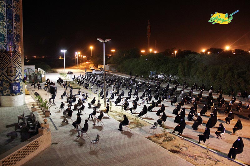 گزارش تصویری | شب عاشورای حسینی در مسجد حضرت زینب(س) کیش