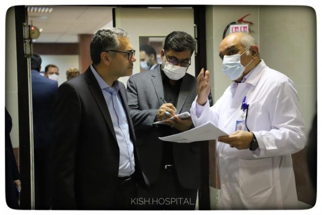 بازدید پورزادی از بیمارستان کیش/ دستور رفع موانع خرید دستگاه C-ARM
